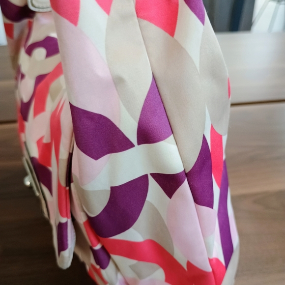 Coach Pink and Purple Patterned Shoulder Bag - Picture 8 of 16